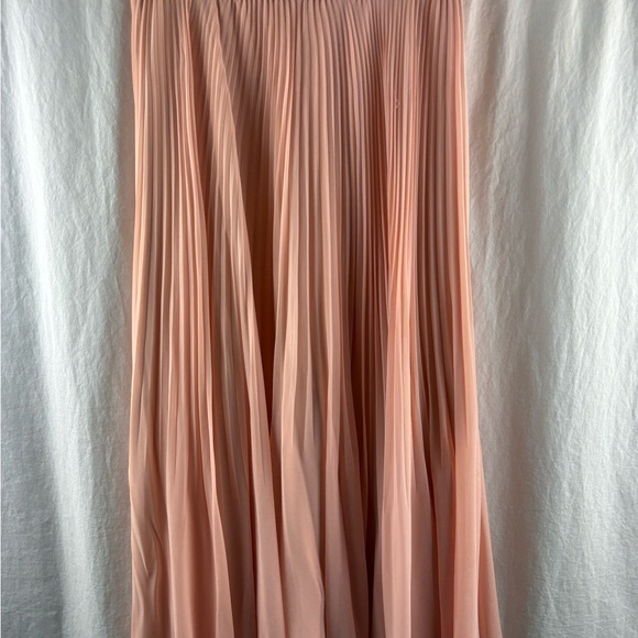 Aritzia Wilfred Twirl Midi Skirt In Peach M - Picture 6 of 9